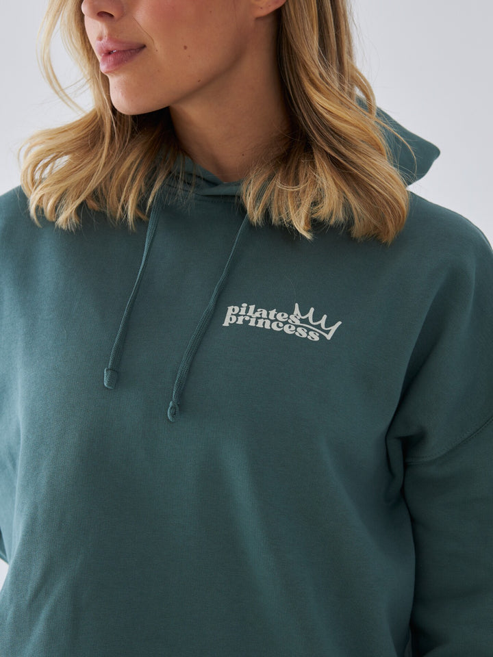 Bluza z Kapturem - Pilates Princess - Szałwia