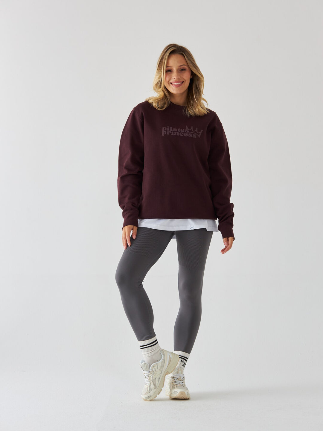 Brązowa Bluza Oversize - Pilates Princess