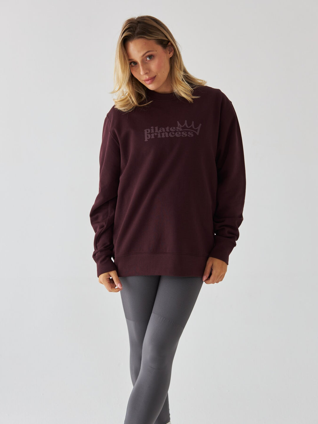 Brązowa Bluza Oversize - Pilates Princess