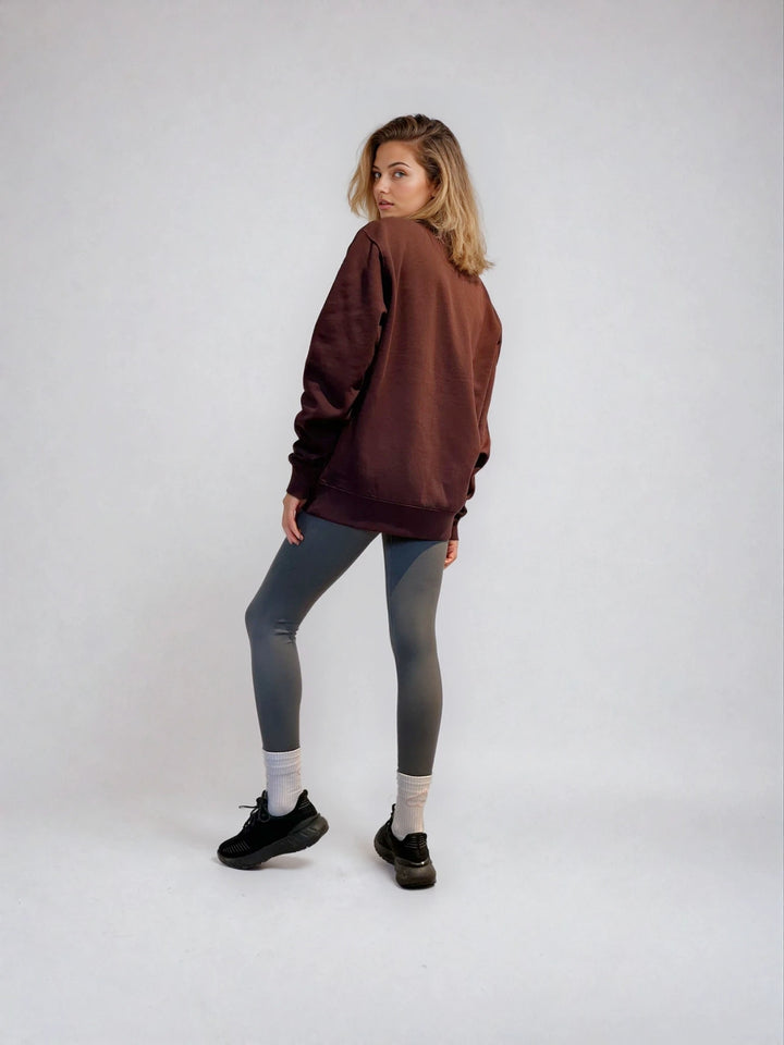 Brązowa Bluza Oversize - Pilates Princess