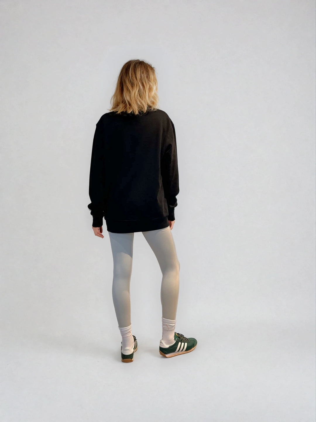 Czarna Bluza Oversize - Pilates Princess