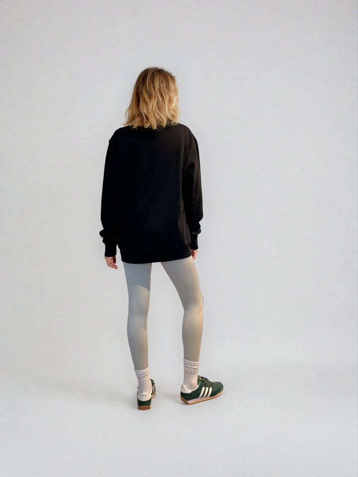 Czarna Bluza Oversize - Pilates Princess