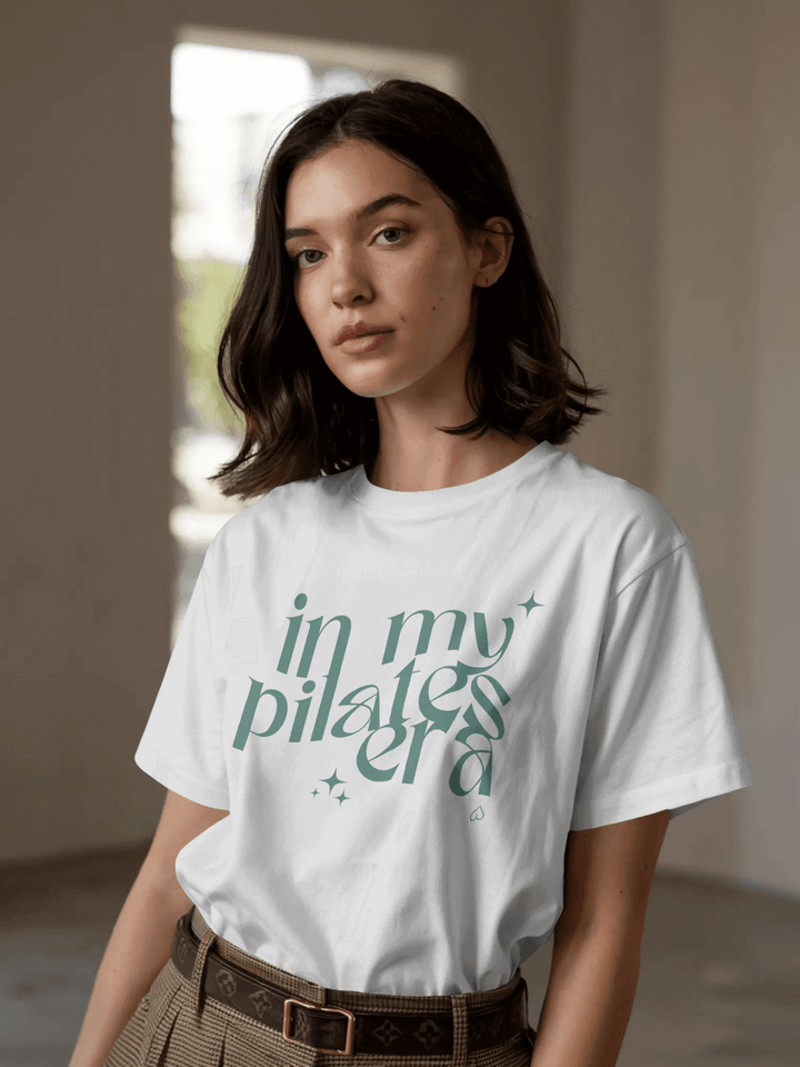 T-Shirt in my pilates era - Grün 