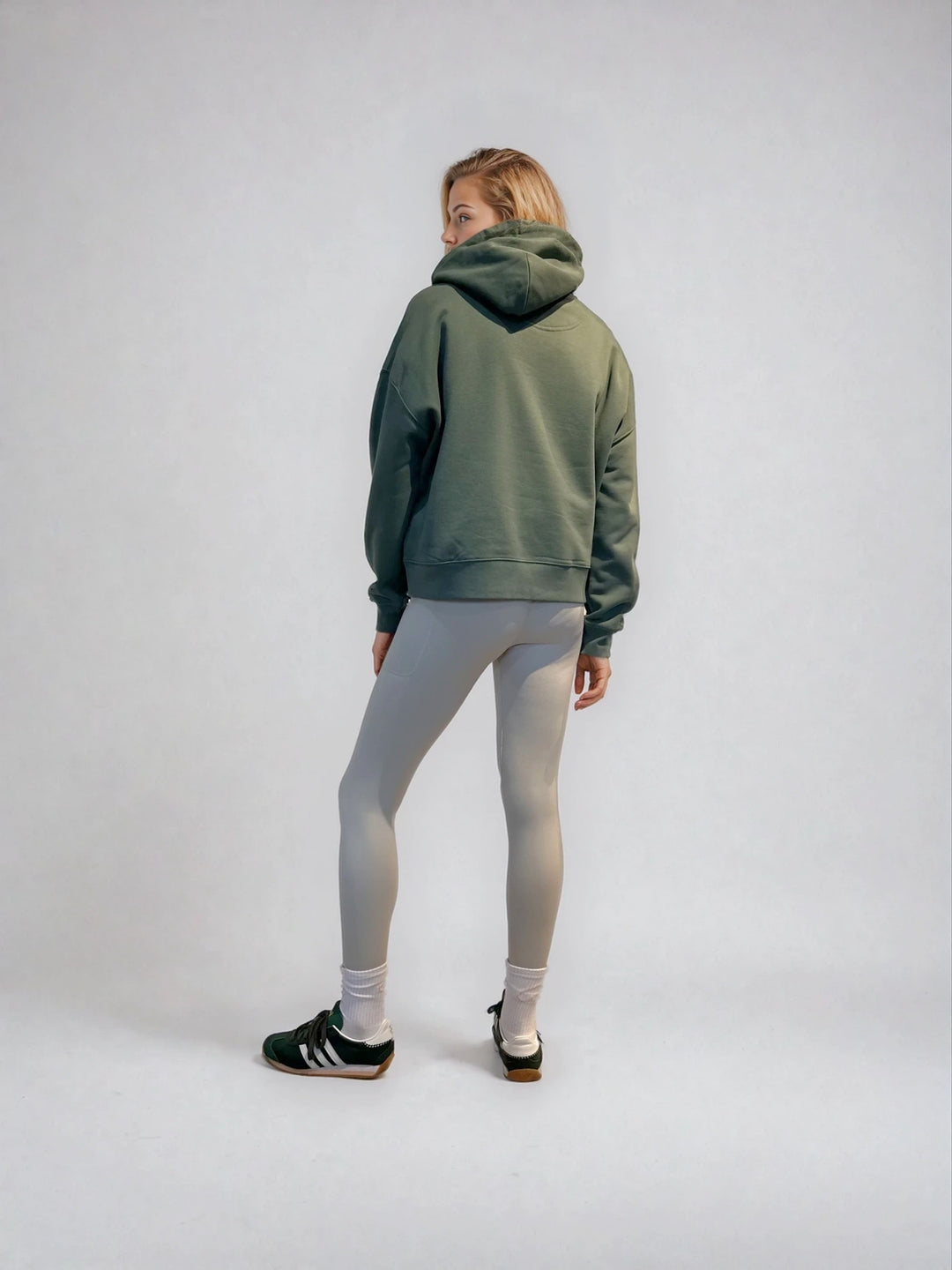 Bluza z Kapturem - Pilates Princess - Szałwia
