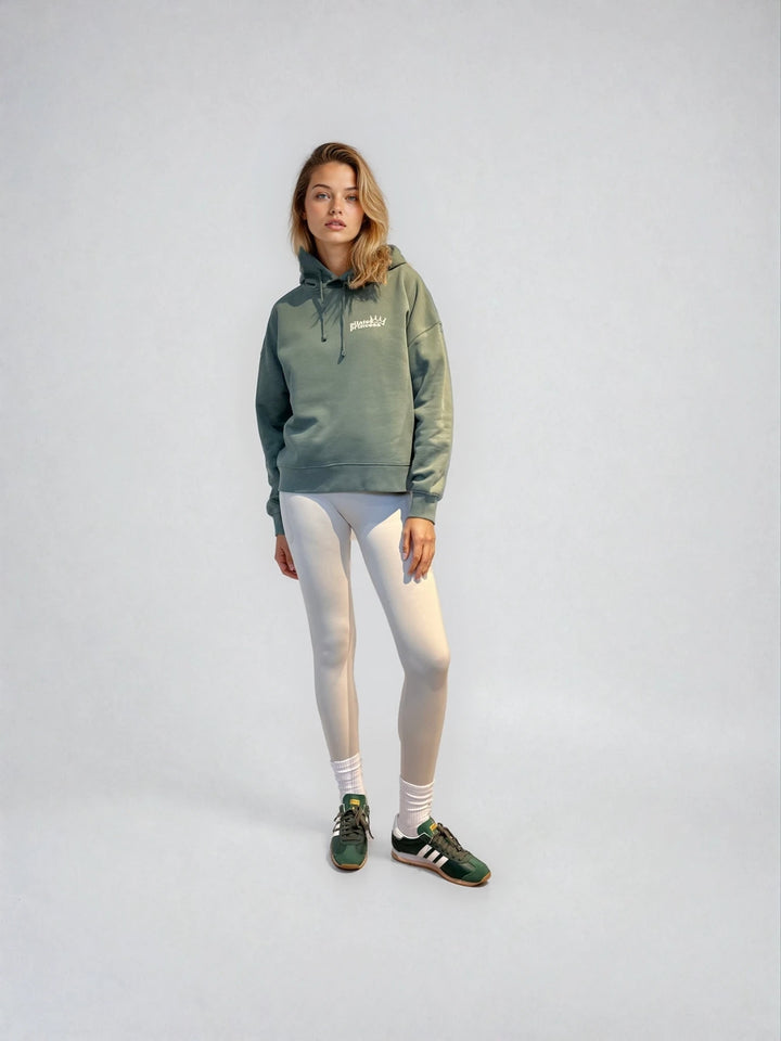 Bluza z Kapturem - Pilates Princess - Szałwia