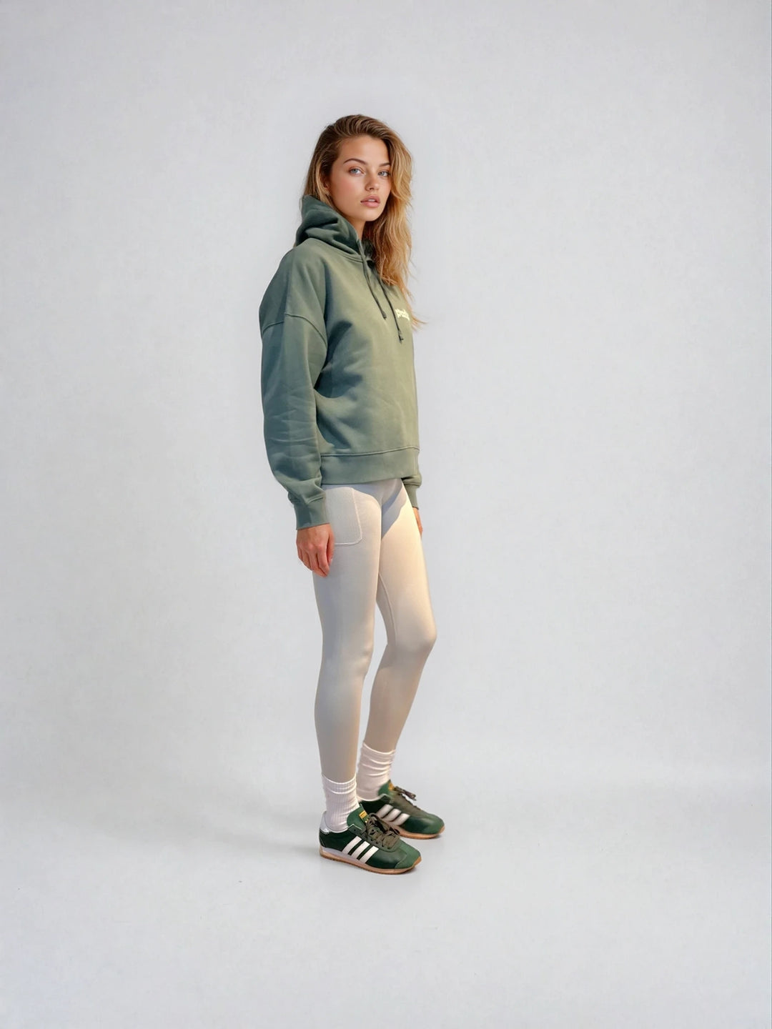Bluza z Kapturem - Pilates Princess - Szałwia