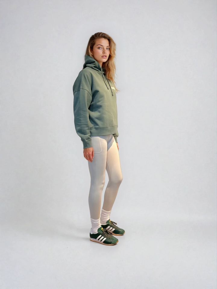 Bluza z Kapturem - Pilates Princess - Szałwia