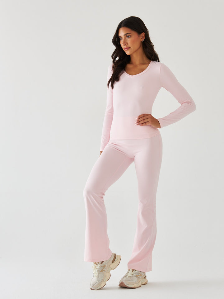 Legginsy Dzwony - Morning Dew Milkshake