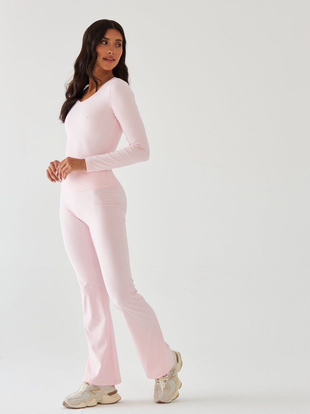 Legginsy Dzwony - Morning Dew Milkshake