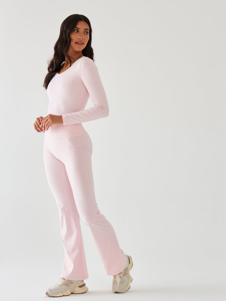 Legginsy Dzwony - Morning Dew Milkshake