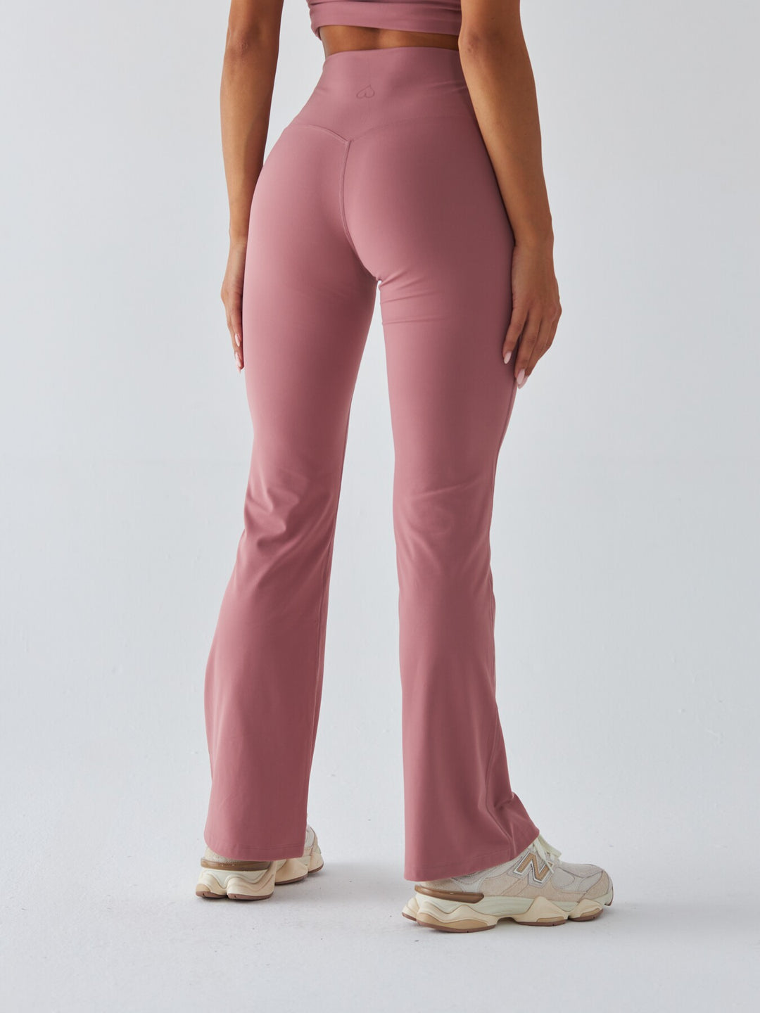 Różowe Legginsy Dzwony - Morning Dew