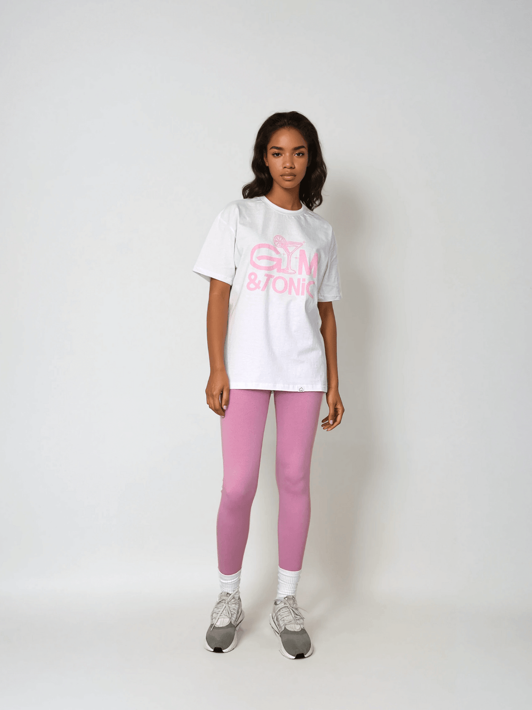 Biały T-shirt Damski - Gym & Tonic