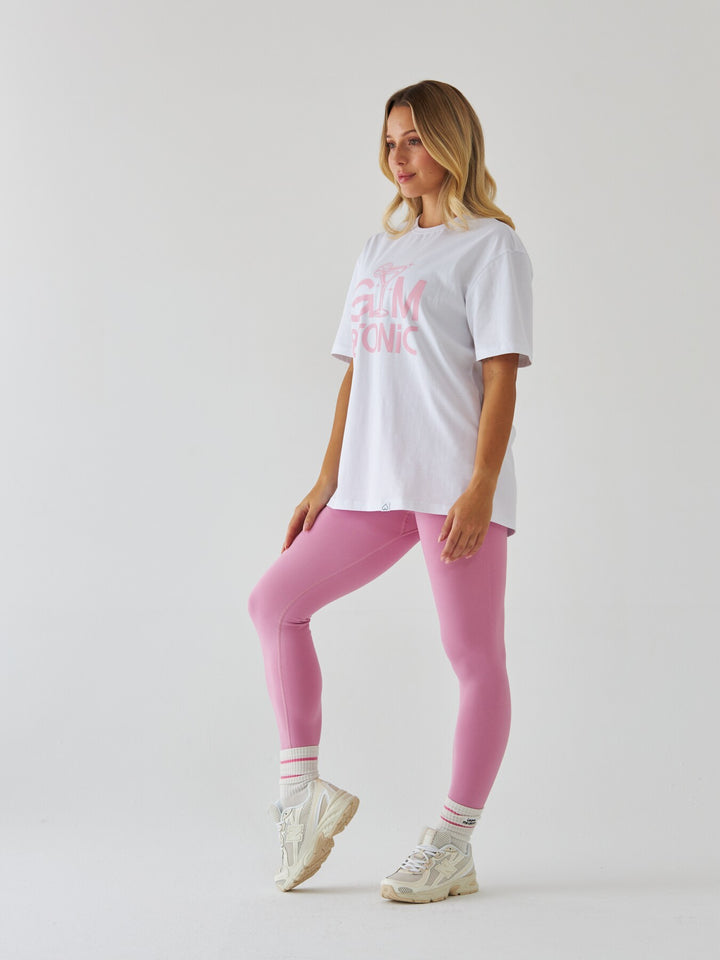 Biały T-shirt Damski - Gym & Tonic