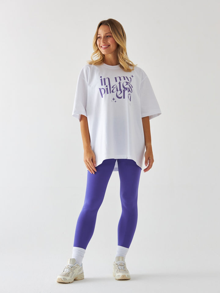 T-shirt in my pilates era - Fioletowy