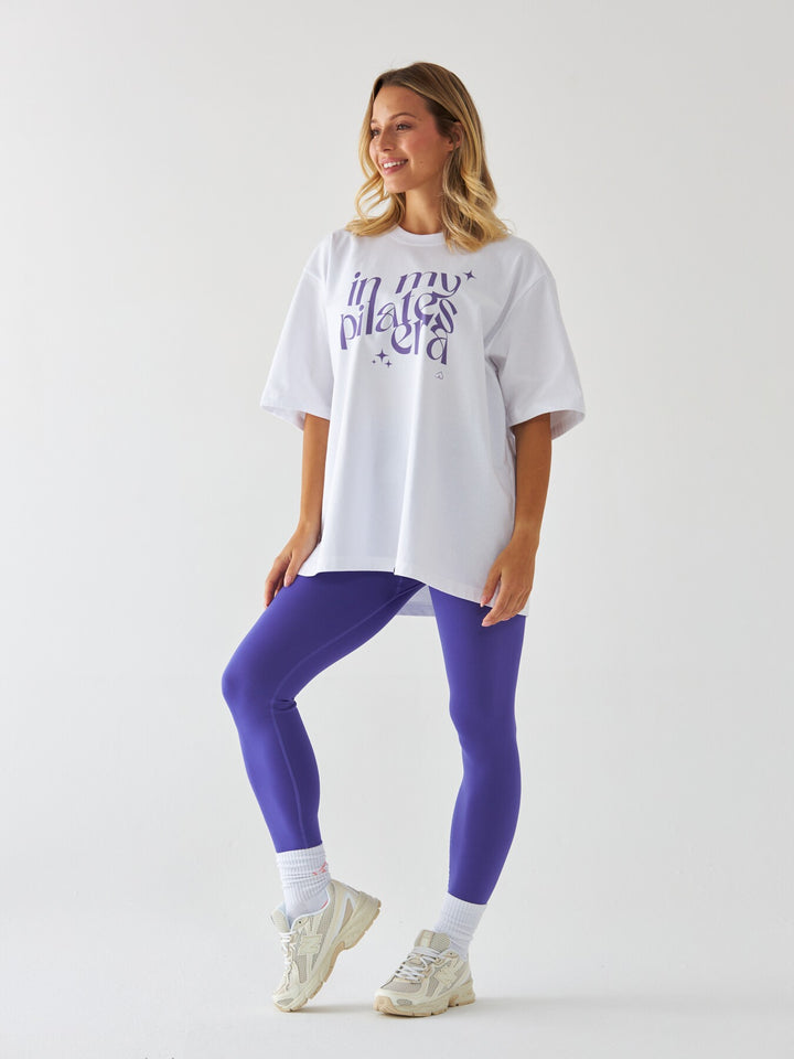 T-shirt in my pilates era - Fioletowy