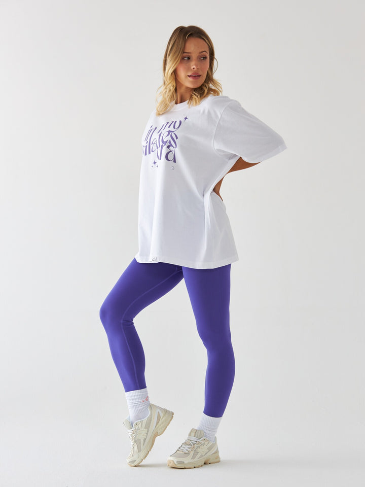 T-shirt in my pilates era - Fioletowy