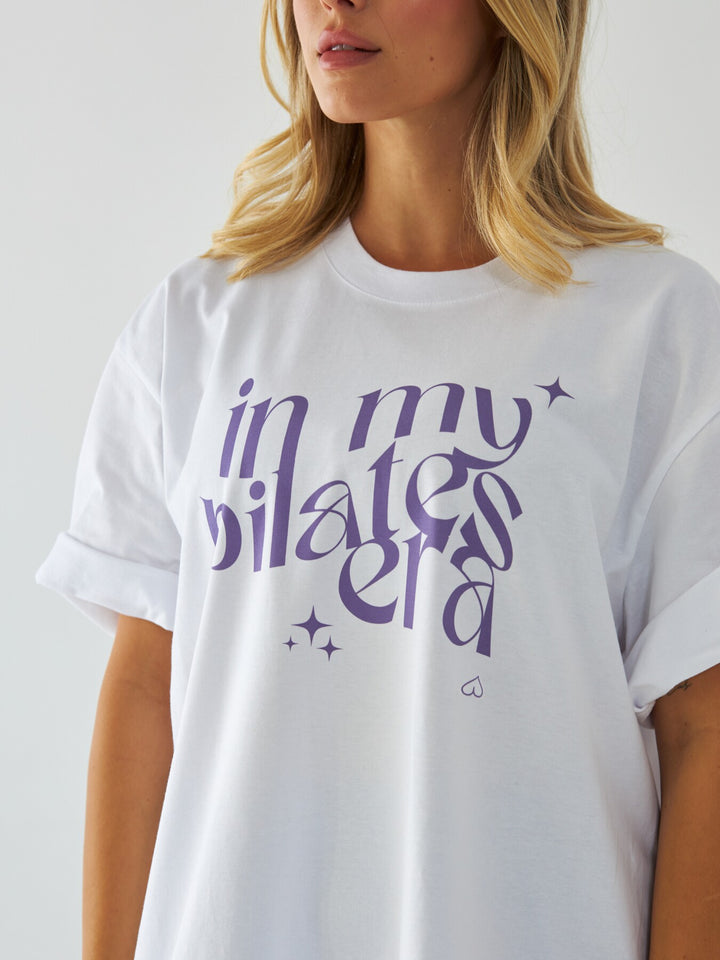 T-shirt in my pilates era - Fioletowy