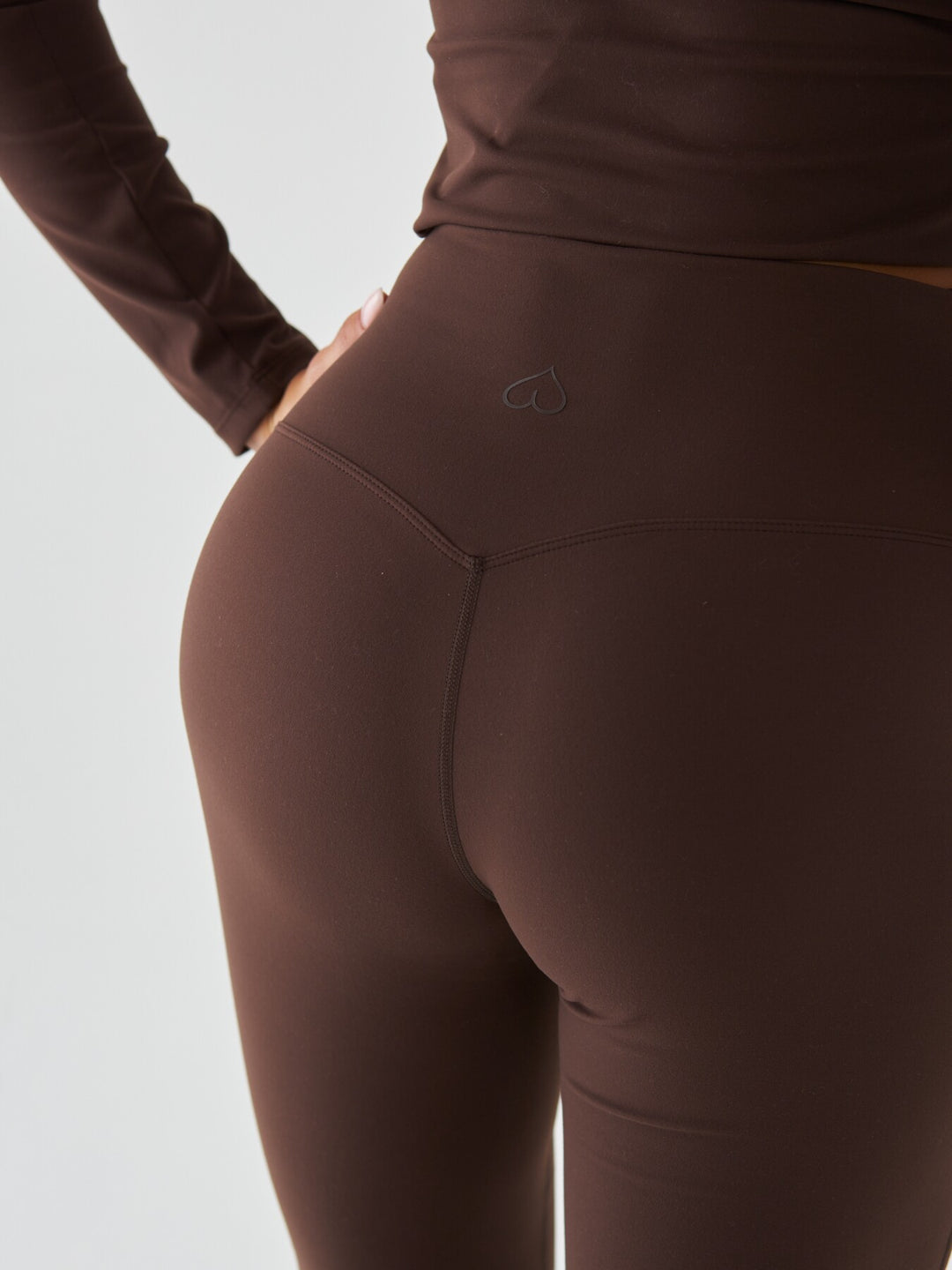 Brązowe Legginsy Dzwony - Morning Dew