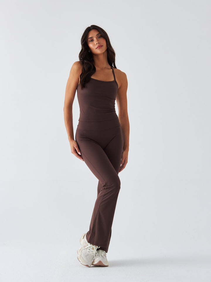 Brązowy Top Sportowy - Morning Dew