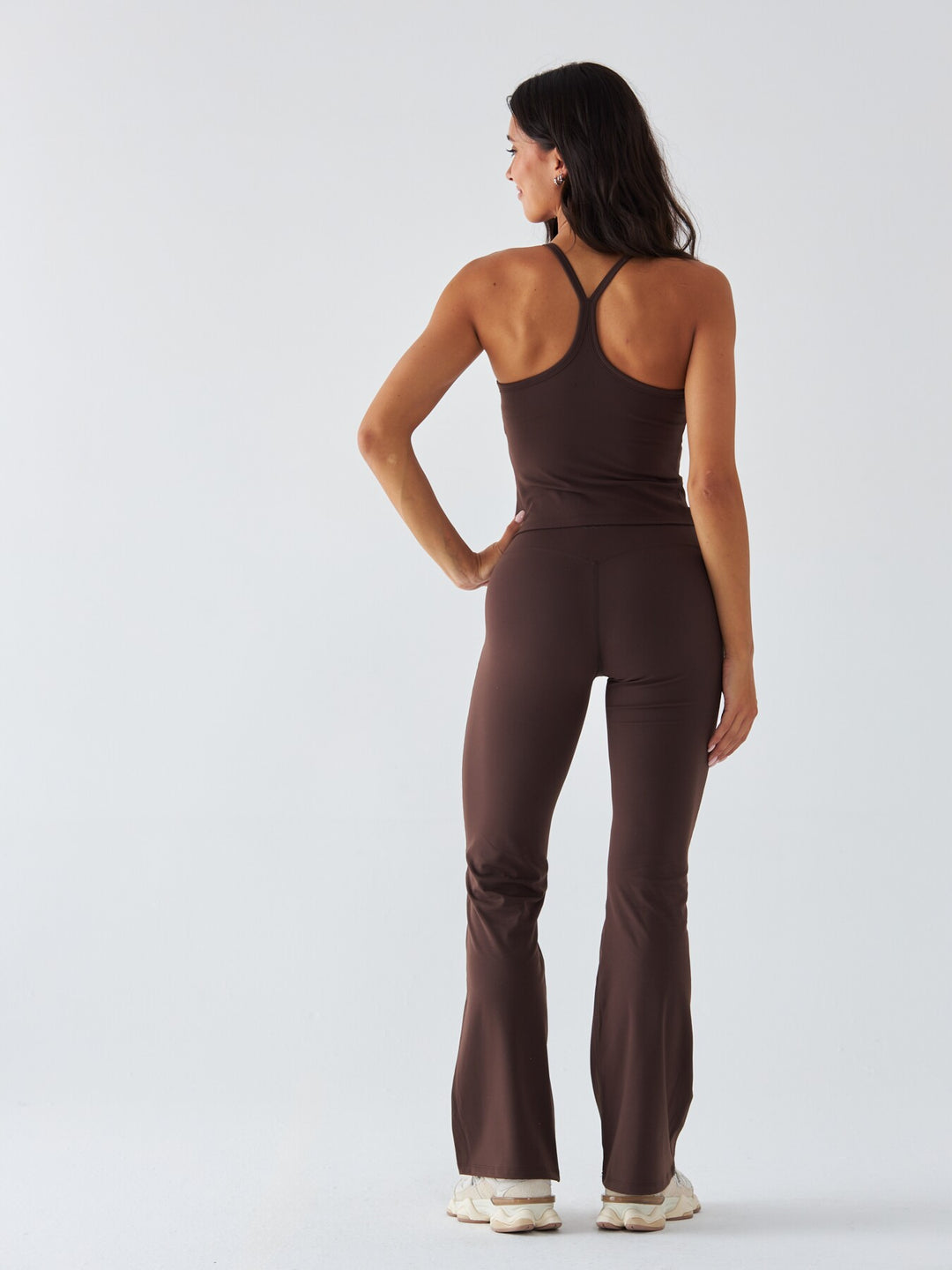 Brązowy Top Sportowy - Morning Dew