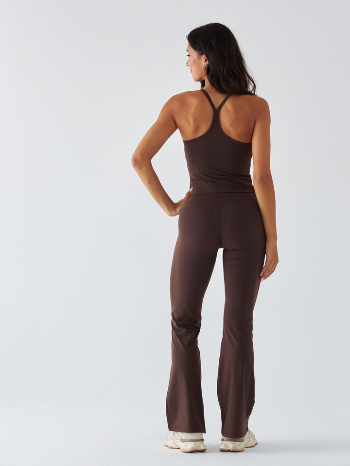 Brązowy Top Sportowy - Morning Dew