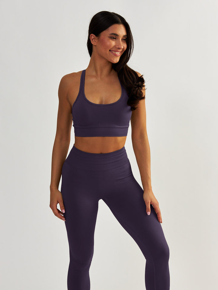 Purple Sports Bra - Gym Queen