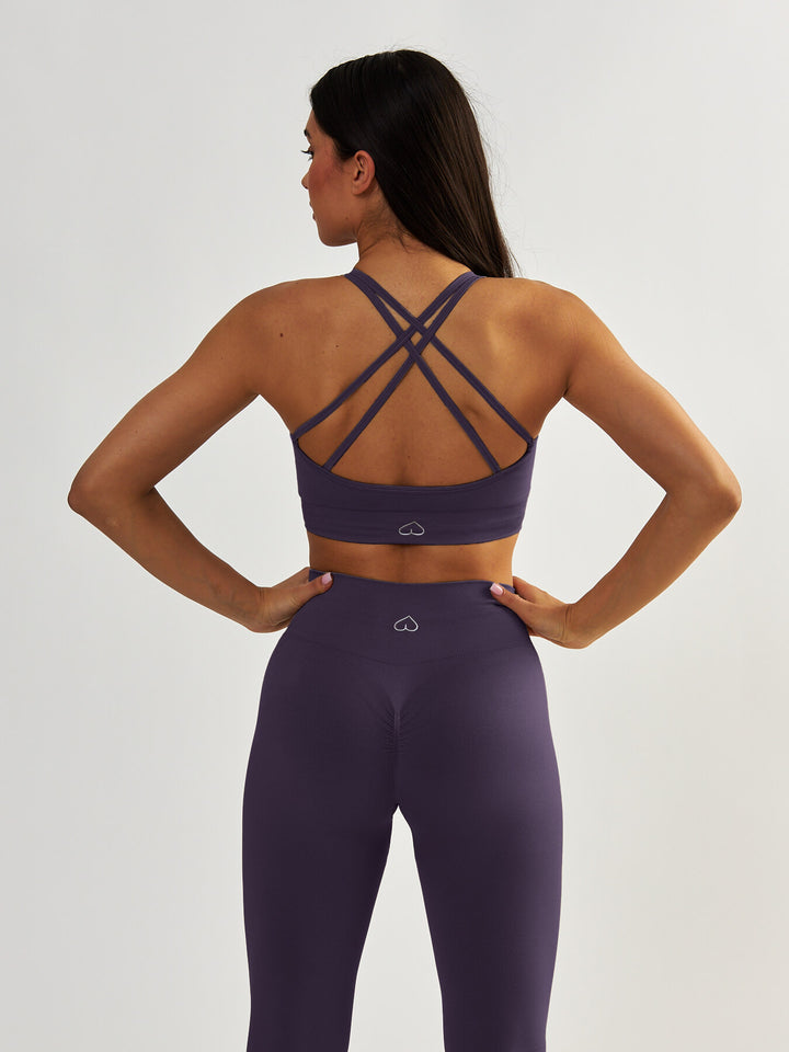 Purple Sports Bra - Gym Queen