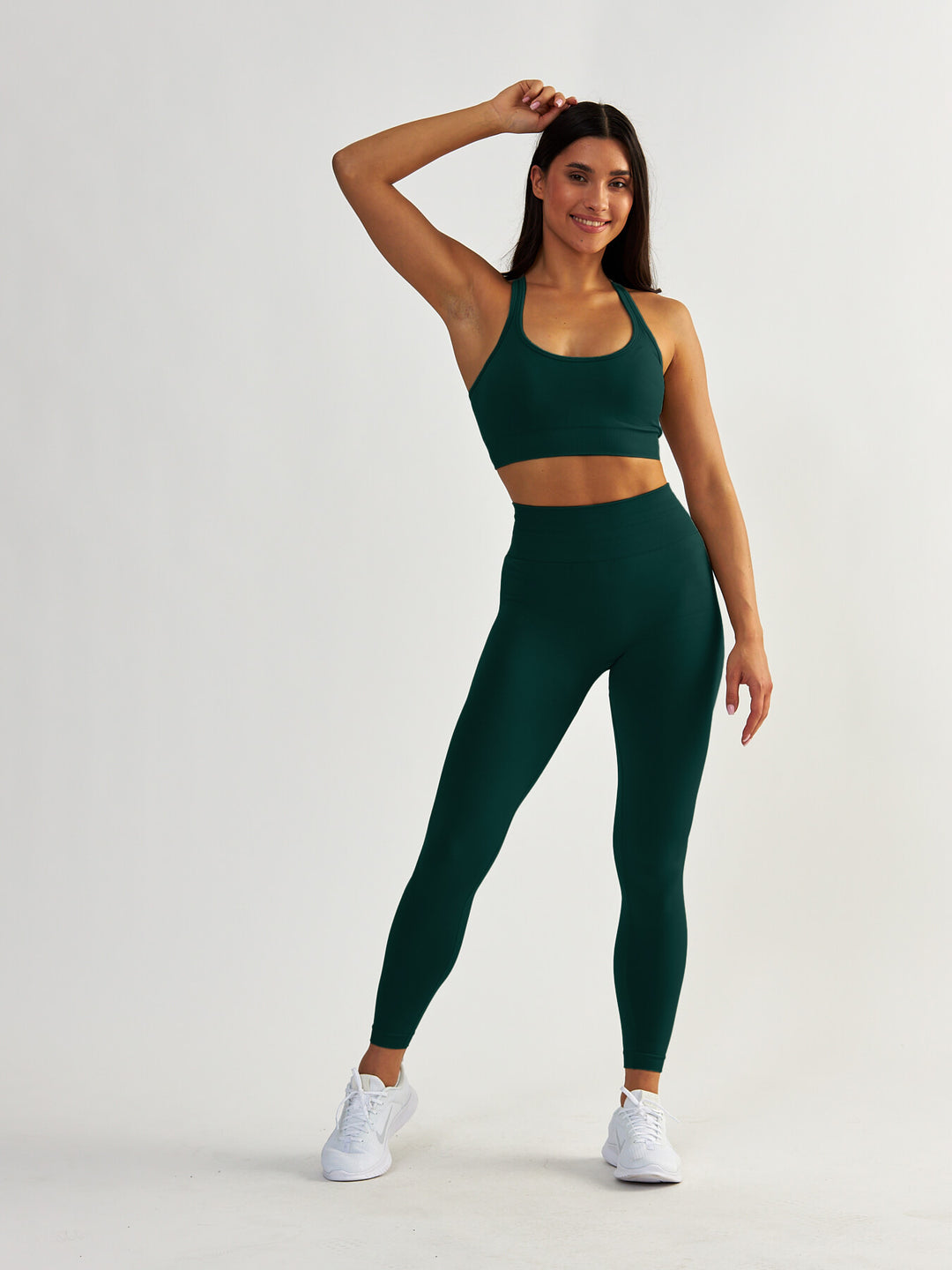Szmaragdowy Stanik Sportowy - Gym Queen