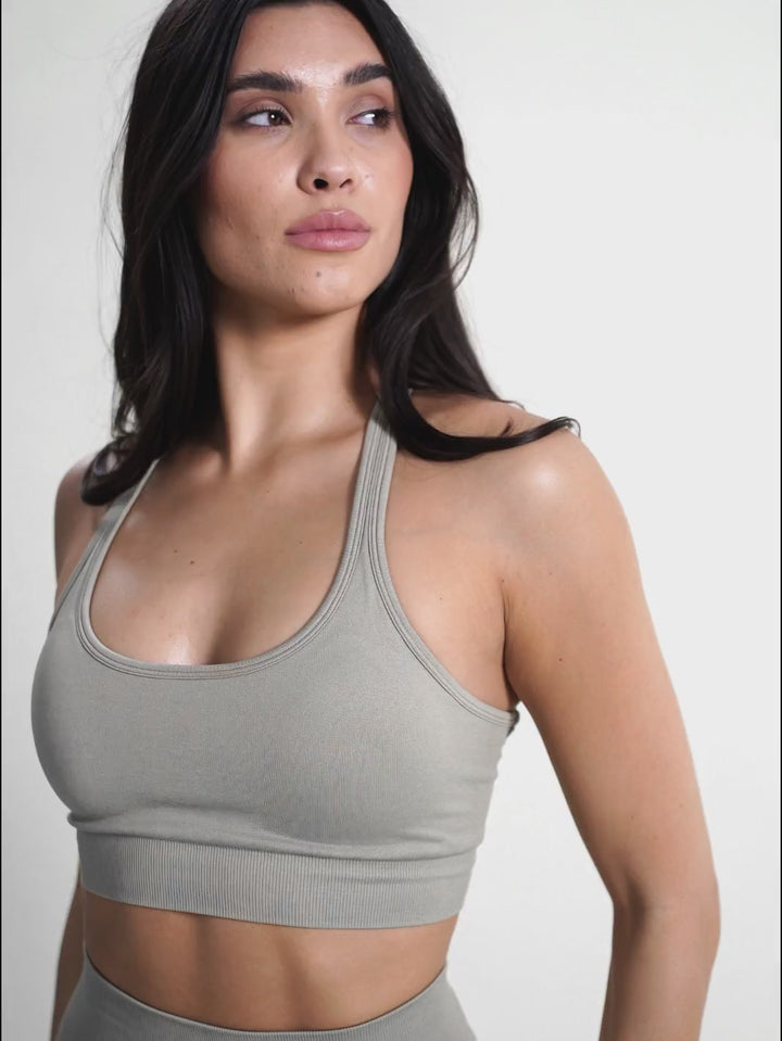 Sports Bra - Gym Queen Taupe