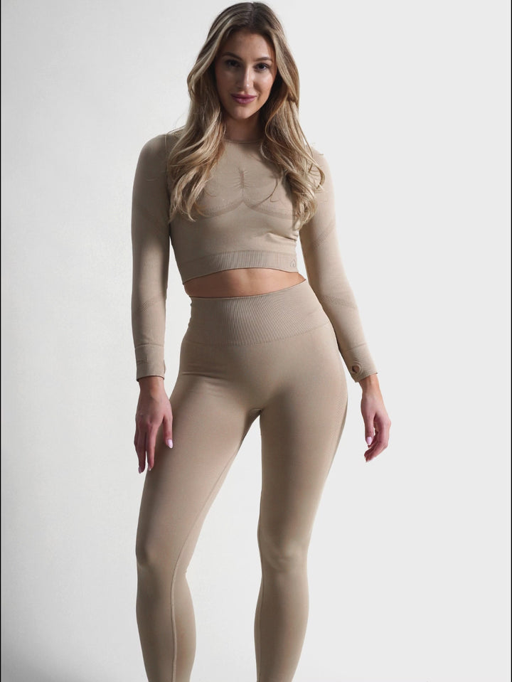 Shaping Leggings - Power Up! Caffè latte