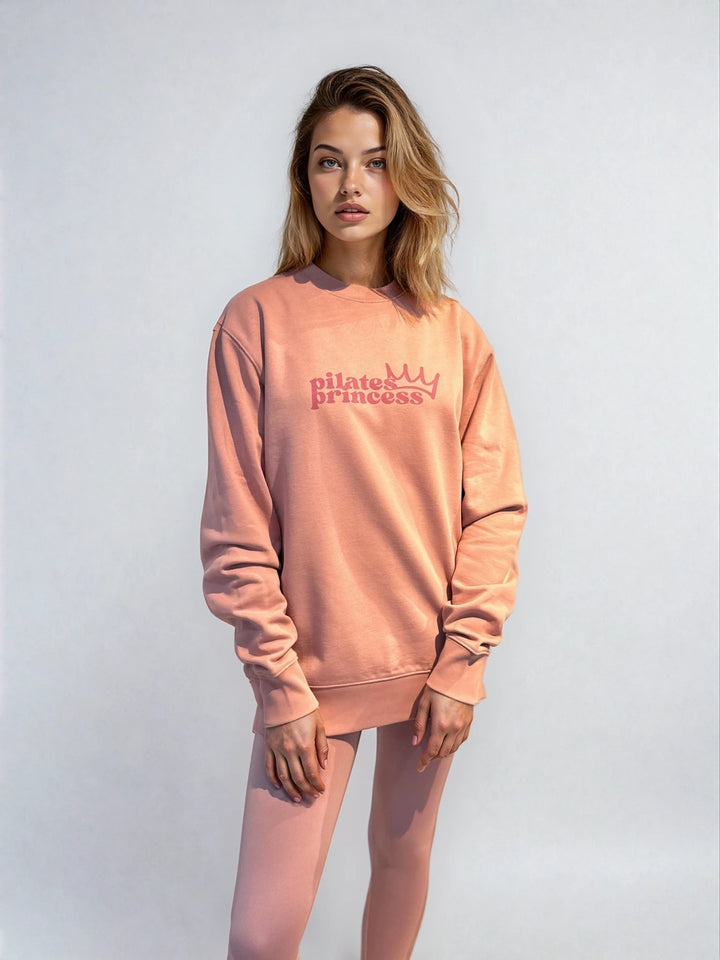 Pudroworóżowa Bluza Oversize - Pilates Princess