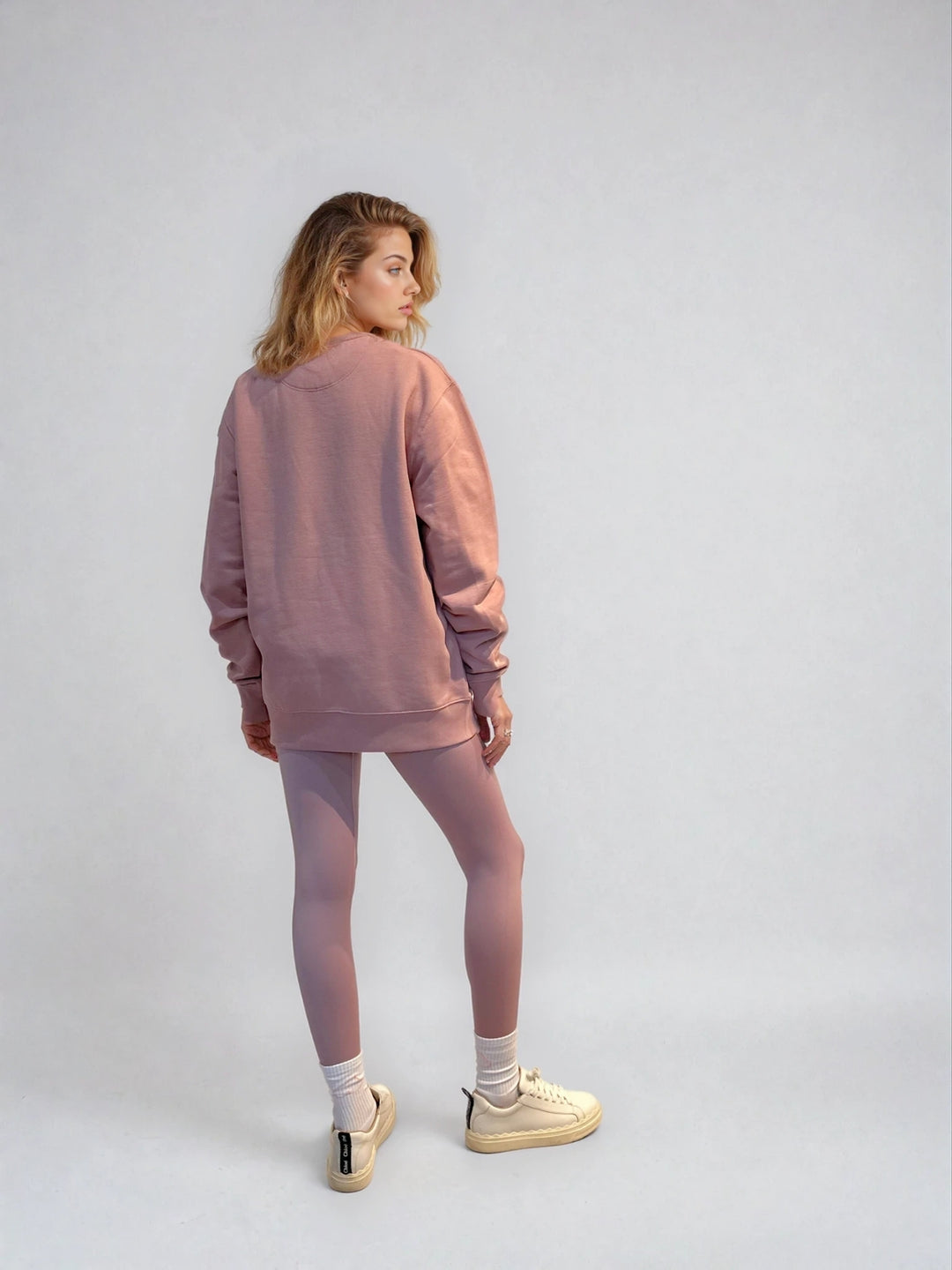 Pudroworóżowa Bluza Oversize - Pilates Princess