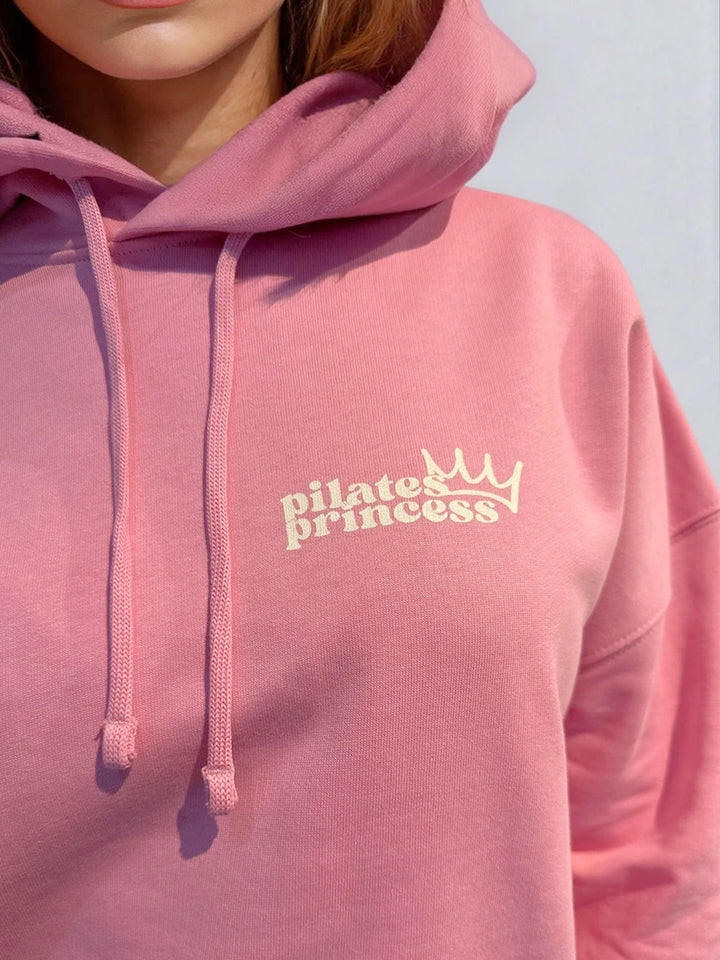 Różowa Bluza z Kapturem - Pilates Princess