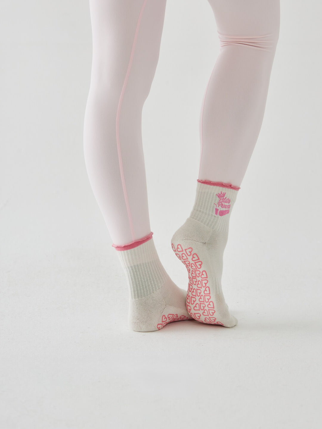 Skarpetki Antypoślizgowe z Haftem - Pilates Princess