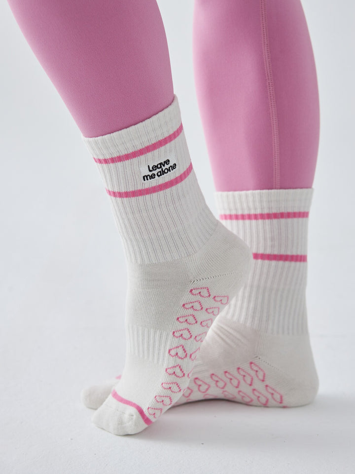 Skarpetki Sportowe z Haftem - Leave Me Alone