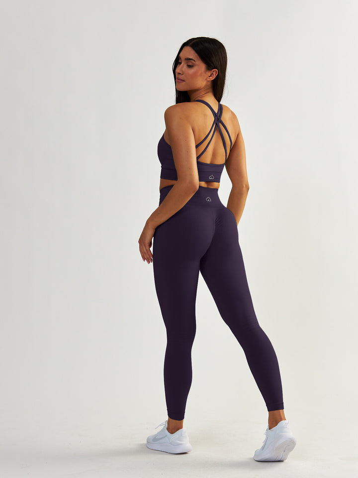Purple Sports Bra - Gym Queen
