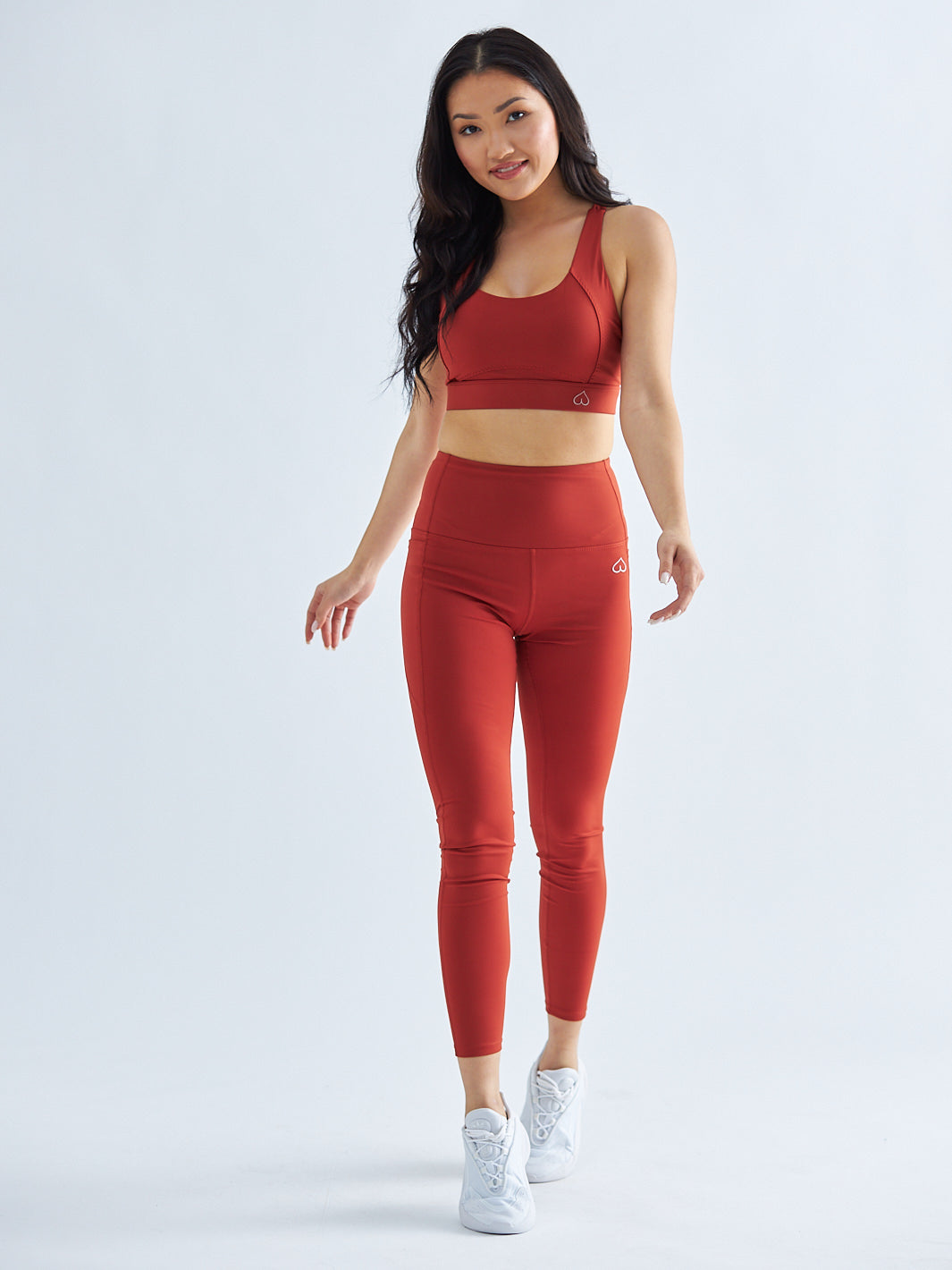 Murstensfarvet Leggings med Lommer - Flex Appeal 